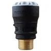 Image de Plasson - Raccords PEHD encliquetables - Raccord droit encliquetable PE Ø25 - Laiton mâle 3/4" (20/27) avec portée plate ISO 228