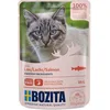Image de Bozita Pouch Canapés en sauce avec saumon | 12 x 85 g de nourriture humide pour chat