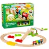Image de BRIO - 33727 - Mon Premier Circuit de Découverte - My First Railway - Coffret complet 18 pièces avec pont suspendu - Circuit de train en bois - Jouet mixte à partir de 18 mois