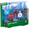Image de Brio World -33864 - Panneaux de Signalisation - Accessoire pour circuit de train en bois et circuit de voiture - Jouet pour garçons et filles à partir de 3 ans
