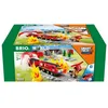 Image de BRIO World - 36004 - Circuit Action Pompier Smart Tech Sound - Coffret Complet de 41 pièces avec Train électrique Intelligent STEM - Circuit de Train en Bois - Jouet Mixte dès 3 Ans