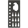 Image de Juego de llaves, puntas y vasos de 1/2" en bandeja de foam 1/3 Fit&Go (25 piezas) - Ref: FF1E2207 - Unid: 1
