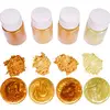 Image de Koungyun Lot de 4 paillettes fines en résine de couleurs mélangées pour bijoux, loisirs créatifs, poudre époxy lumineuse
