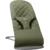 Image de BabyBjörn Transat Bliss - Vert foncé / Tissé, matelassage Classique / Gris foncé