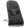 Image de BabyBjörn Transat Bliss - Noir / Tissé, matelassage Classique / Gris foncé