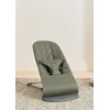 Image de BabyBjörn Transat Bliss - Vert foncé / Tissé, matelassage Pétale / Gris foncé