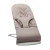Image de BabyBjörn Transat Bliss - Gris sable / Tissé, matelassage Pétale / Gris clair
