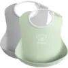 Image de BabyBjörn Bavoir, lot de 2 - Gris/Vert pastel