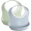 Image de BabyBjörn Mini Bavoir, lot de 2 - Vert pastel/Bleu pastel