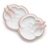 Image de BabyBjörn Assiette, Cuillère et Fourchette pour Bébé 2 ensembles, Rose pastel