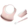 Image de BabyBjörn Ensemble Repas Bébé, lot de 3, Rose pastel