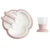 Image de BabyBjörn Ensemble Repas Bébé, lot de 4, Rose pastel