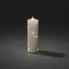 Image de Konstsmide Christmas Bougie en cire LED crème couleur de lumière ambre 15,2 cm