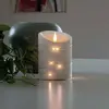 Image de Konstsmide Christmas Bougie en cire LED blanche couleur de lumière blanc chaud 14 cm