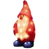 Image de Konstsmide Père Noël à LED en acrylique, 32 diodes blanc chaud, 24 V, extérieur (IP44), câble blanc - 6242-103