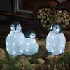 Image de Konstsmide Christmas Set de 3 figurines LED acrylique Famille pingouin