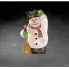 Image de Konstsmide Décoration de fenêtre LED - Bonhomme de neige - 20 diodes blanc chaud - 230 V - Pour intérieur - Câble blanc - 2851-010