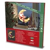 Image de Konstsmide Lumières de Noël/Silhouette de fenêtre Père Noël sur la lune/intérieur (IP20)/230V/20 ampoules LED blanc chaud/câble blanc, 2860-010EE