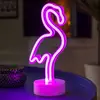 Image de Konstsmide Season Lampe décorative LED Flamand rose, sur pile