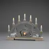 Image de Konstsmide Christmas Arc lumineux LED Crèche en bois, piles