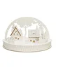 Image de Konstsmide Lumières de Noël/Silhouette Village Arche avec rennes/Décoration de Noël/Fonctionne avec 2 piles AA (non incluses) / Scène de Noël Blanc chaud Diodes