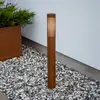 Image de Konstsmide Bornes lumineuses Pistoia, couleur rouille, hauteur 95 cm, métal, IP54