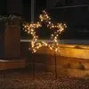Image de Konstsmide Christmas Étoile métallique à LED, noire avec piquets