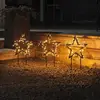 Image de Konstsmide Christmas Étoile en métal LED avec piquets, lot de 3, IP44