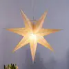 Image de Konstsmide Christmas Étoile déco en papier blanc, motif perforé, 7 bras