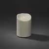 Image de Konstsmide Christmas Bougie LED IP44 blanc crème fondu hauteur 14cm