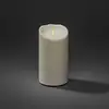 Image de Konstsmide Christmas Bougie décorative LED IP44 blanc crème fondu 18,4cm