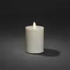 Image de Konstsmide Christmas Bougie LED IP44 blanc crème lisse hauteur 13cm