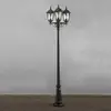Image de Konstsmide Lampe pour mât Firenze à 3 lampe, noire