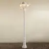 Image de Konstsmide Lampadaire candélabre 3 abat-jours Parma blanc