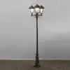 Image de Konstsmide Lampadaire candélabre 3 abat-jours Parma noir