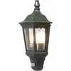 Image de Konstsmide Firenze 7230-600 Firenze Applique murale d'extérieur avec détecteur de mouvement et 1 applique murale E27 Max 100 W en aluminium IP43 Vert clair