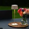 Image de Konstsmide Lampe à poser LED Capri, hauteur 36 cm, couleur sable, IP54