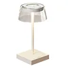 Image de Konstsmide Lampe de table LED sans fil à piles rechargeables avec variateur d'intensité et station de chargement USB Blanc
