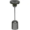 Image de Konstsmide Cassis 7832-000 Lampe de table LED pour intérieur/extérieur Argenté 8,5 x 8,5 x 25 cm