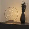 Image de Konstsmide Christmas Silhouette LED petit anneau avec pied de bois