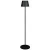 Image de Konstsmide Pomezia M 7841-750 Lampadaire LED sans fil pour intérieur/extérieur Noir 25 x 53/88,5/126 x 25 cm