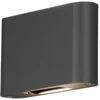 Image de Konstsmide Chieri 7854-370 Applique murale d'extérieur moderne à angle réglable haut et bas 2 LED 6 W avec lentille en verre transparent Aluminium IP54 Lumière extérieure Anthracite