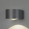 Image de Konstsmide Applique d'extérieur LED Gela descendante, grise