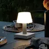 Image de Konstsmide Lampe table LED Monaco, batterie, blanche