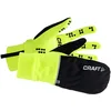 Image de CRAFT Hybrid Weather Gants de Running Chauds Flumino/Noir FR : M (Taille Fabricant : 09 M)