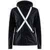 Image de Craft - Veste Vélo Imperméable avec Bretelles Réfléchissantes Femme L - Noir