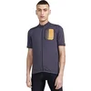 Image de Craft Sportswear ADV Gravavel SS Maillot de cyclisme à manches courtes avec 3 poches arrière pour homme, Ardoise désert, XX-Large