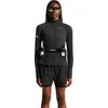 Image de Craft Femme ADV Subz Wool 3 T-Shirt Long, Black Melange, XL