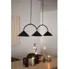 Image de Globen Lighting Suspension CURVE 3, noir, à 3 lampes, 95 cm