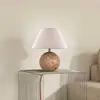 Image de Lampe de table Castello de Globen Lighting, rose/beige, hauteur 28 cm
